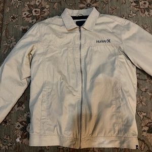 Hurley jacket beige large